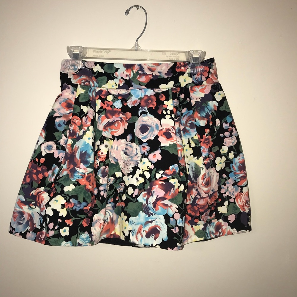 Floral mini dress skirt